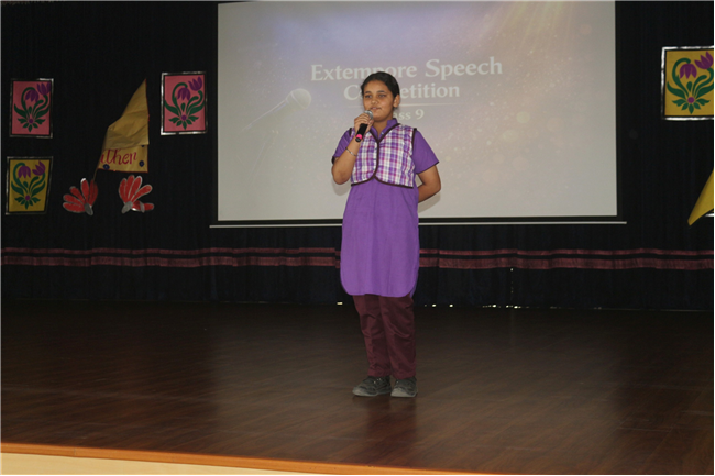 EXTEMPORE SPEECH COMPETITION CLASS IX
