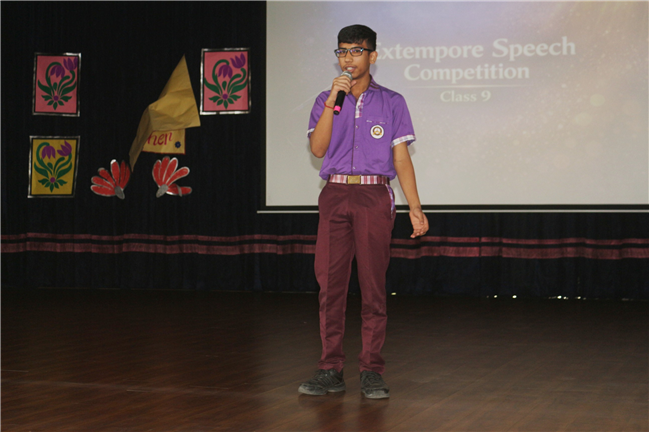 EXTEMPORE SPEECH COMPETITION CLASS IX