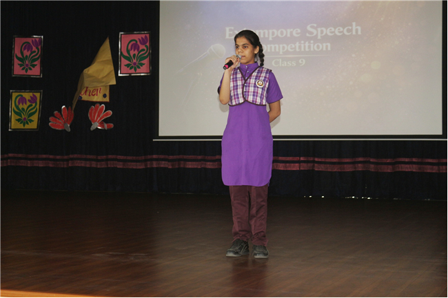 EXTEMPORE SPEECH COMPETITION CLASS IX