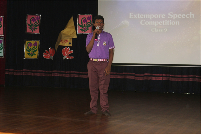 EXTEMPORE SPEECH COMPETITION CLASS IX