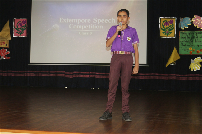 EXTEMPORE SPEECH COMPETITION CLASS IX