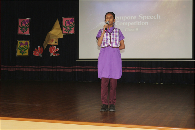 EXTEMPORE SPEECH COMPETITION CLASS IX