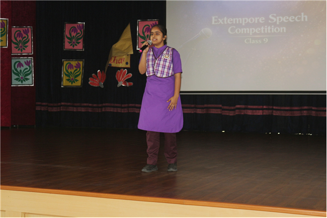 EXTEMPORE SPEECH COMPETITION CLASS IX