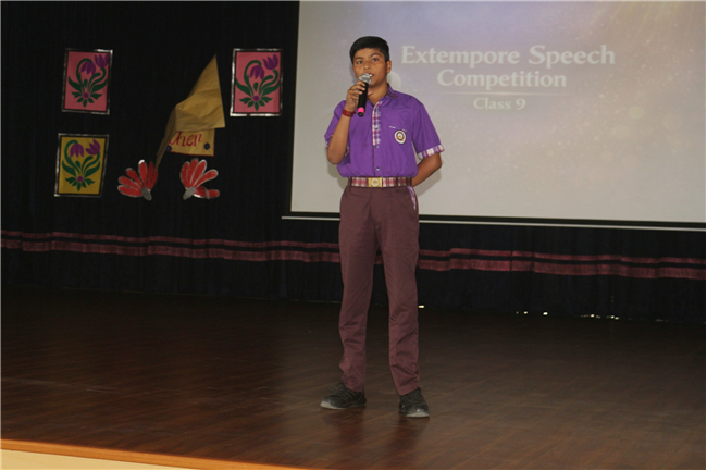 EXTEMPORE SPEECH COMPETITION CLASS IX