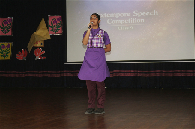 EXTEMPORE SPEECH COMPETITION CLASS IX
