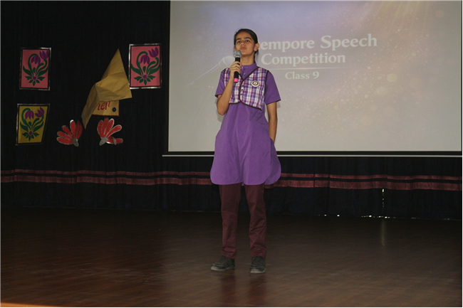 EXTEMPORE SPEECH COMPETITION CLASS IX