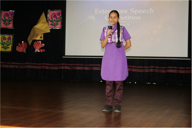 EXTEMPORE SPEECH COMPETITION CLASS IX