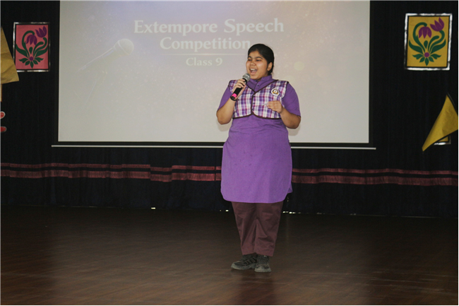 EXTEMPORE SPEECH COMPETITION CLASS IX