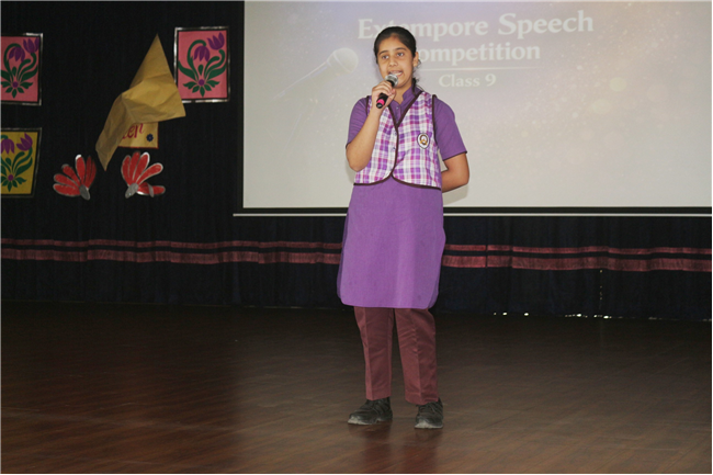 EXTEMPORE SPEECH COMPETITION CLASS IX