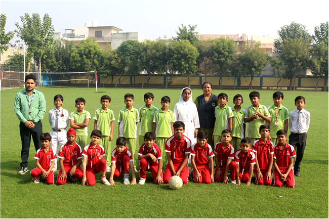 INTERHOUSE FOOTBALL MATCH OF CLASSES IV AND V
