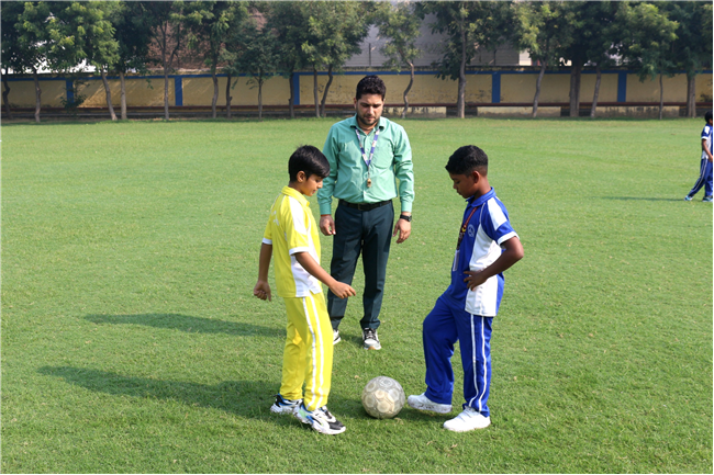 INTERHOUSE FOOTBALL MATCH OF CLASSES IV AND V