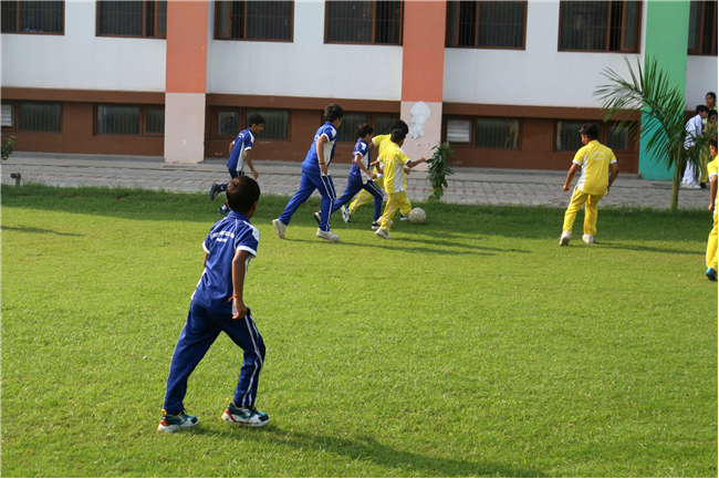 INTERHOUSE FOOTBALL MATCH OF CLASSES IV AND V