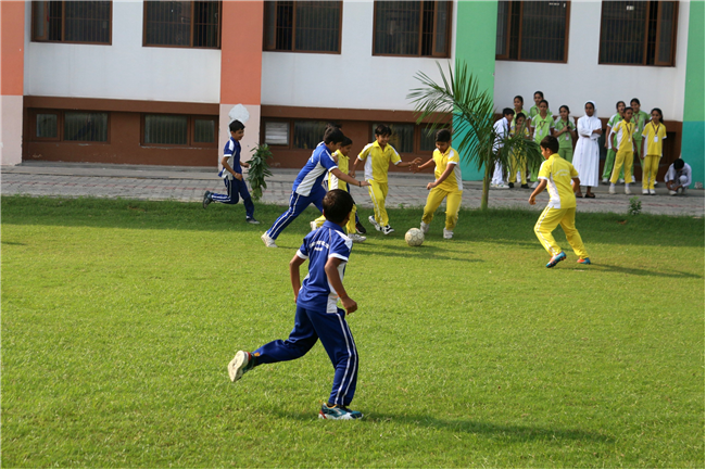 INTERHOUSE FOOTBALL MATCH OF CLASSES IV AND V