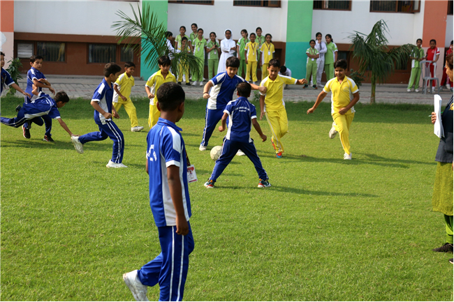 INTERHOUSE FOOTBALL MATCH OF CLASSES IV AND V