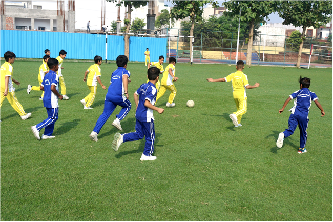 INTERHOUSE FOOTBALL MATCH OF CLASSES IV AND V