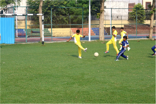 INTERHOUSE FOOTBALL MATCH OF CLASSES IV AND V