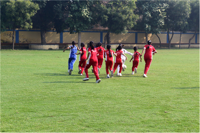INTERHOUSE FOOTBALL MATCH OF CLASSES IV AND V