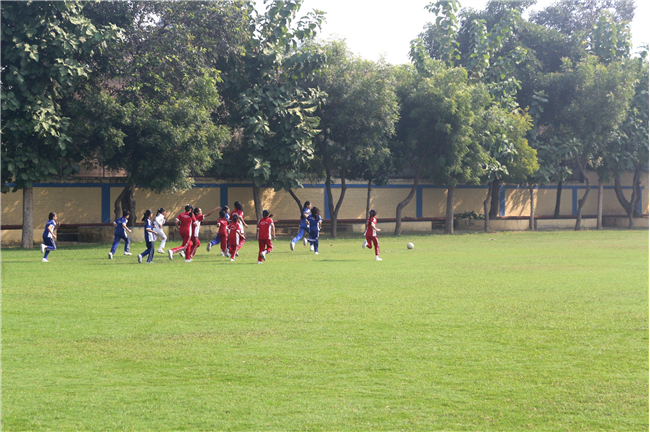 INTERHOUSE FOOTBALL MATCH OF CLASSES IV AND V