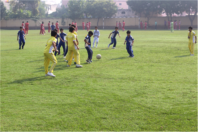 INTERHOUSE FOOTBALL MATCH OF CLASSES IV AND V