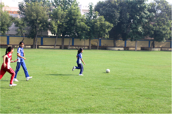 INTERHOUSE FOOTBALL MATCH OF CLASSES IV AND V