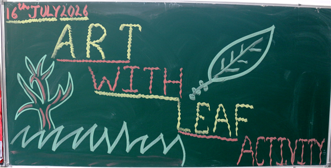 ART WITH LEAF ACTIVITY OF CLASS II