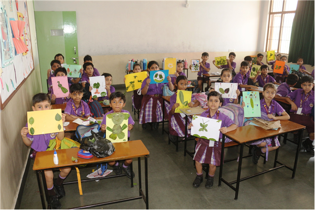 ART WITH LEAF ACTIVITY OF CLASS II