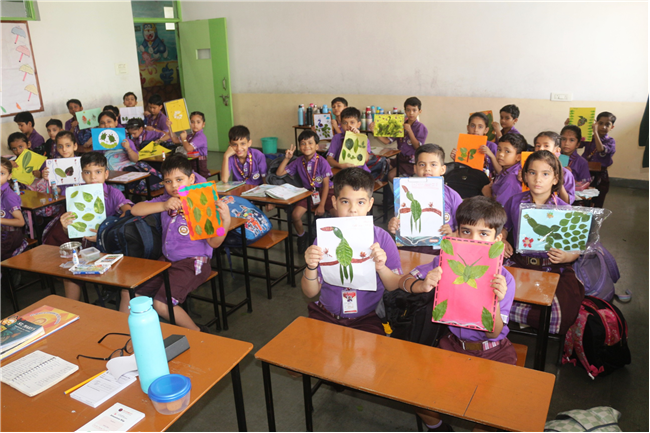 ART WITH LEAF ACTIVITY OF CLASS II