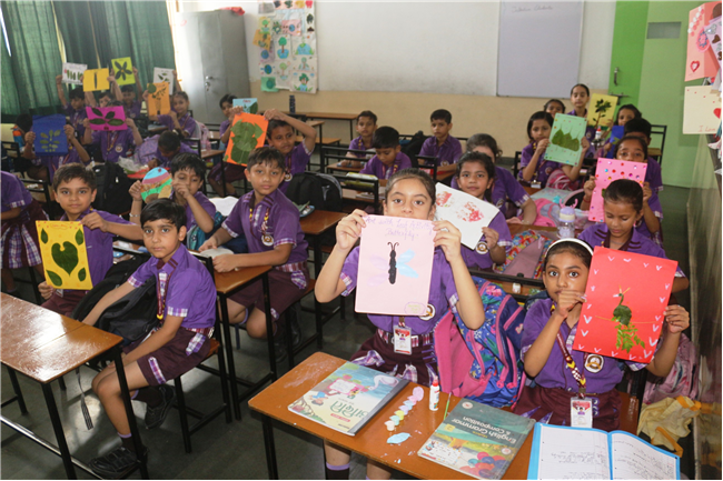 ART WITH LEAF ACTIVITY OF CLASS II