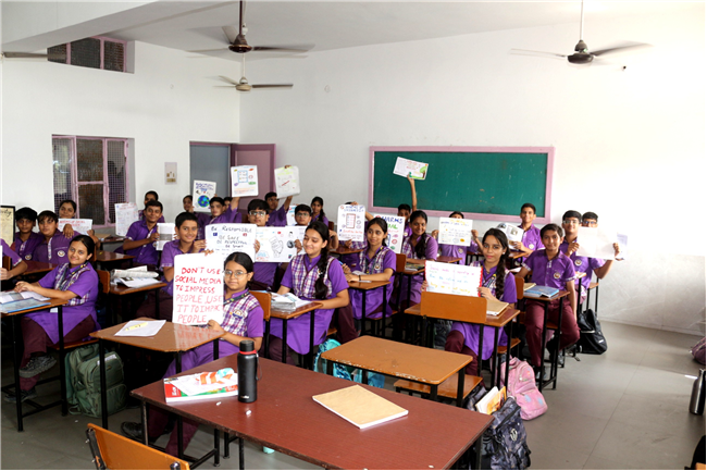 POSTER MAKING COMPETITION OF CLASS IX