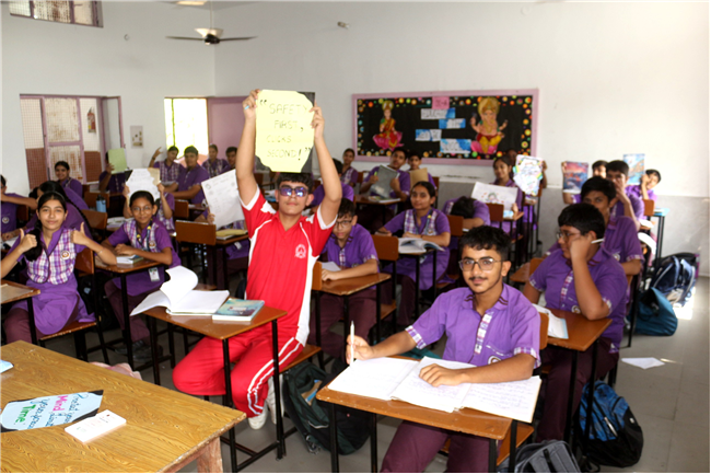 POSTER MAKING COMPETITION OF CLASS IX