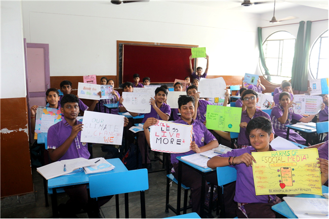 POSTER MAKING COMPETITION OF CLASS IX
