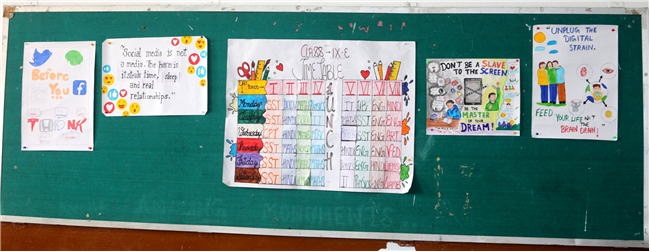 POSTER MAKING COMPETITION OF CLASS IX