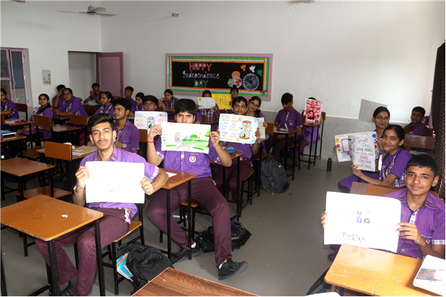 POSTER MAKING COMPETITION OF CLASS IX
