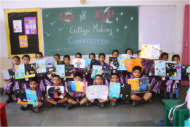 DAY AND NIGHT COLLAGE COMPETITION OF CLASS I
