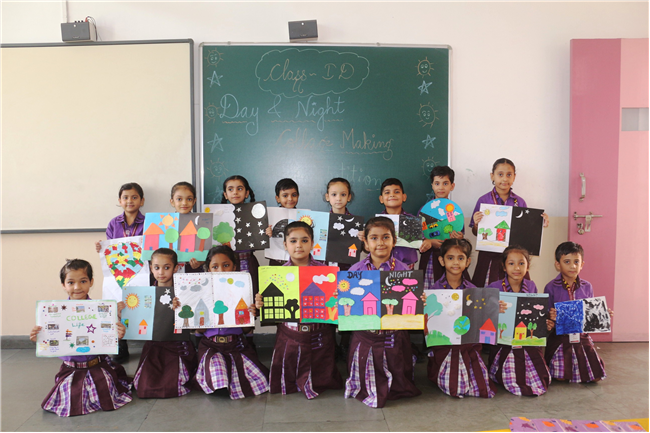 DAY AND NIGHT COLLAGE COMPETITION OF CLASS I