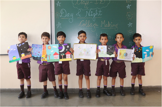 DAY AND NIGHT COLLAGE COMPETITION OF CLASS I