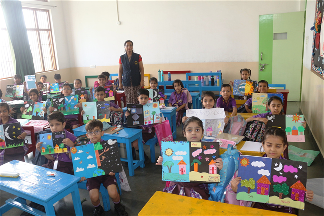 DAY AND NIGHT COLLAGE COMPETITION OF CLASS I