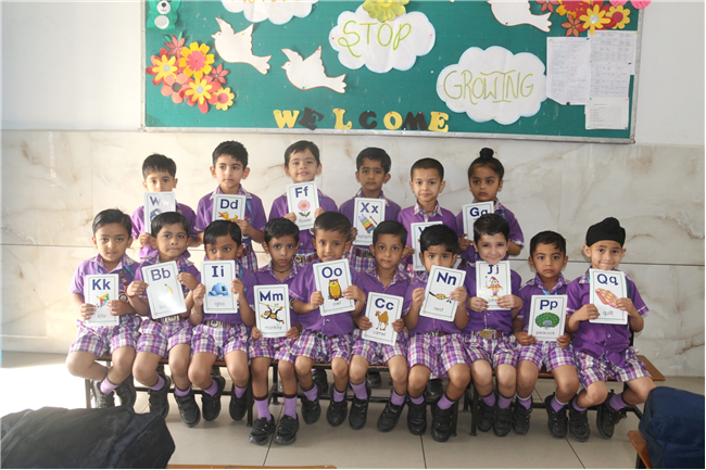 FUN WITH LETTERS ACTIVITY OF CLASS LKG