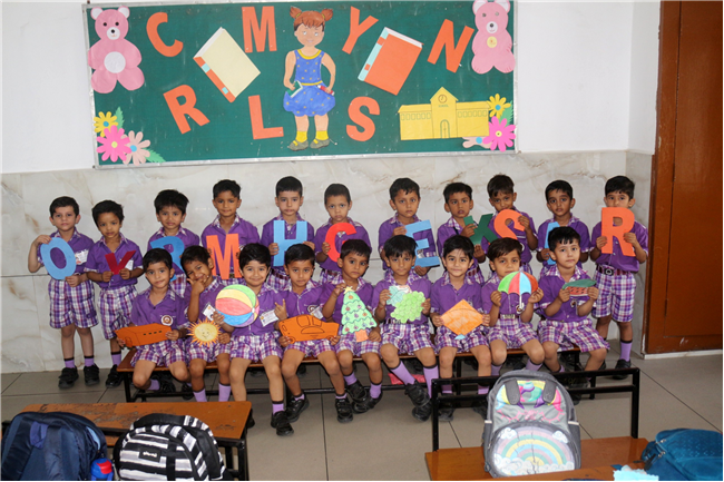 FUN WITH LETTERS ACTIVITY OF CLASS LKG