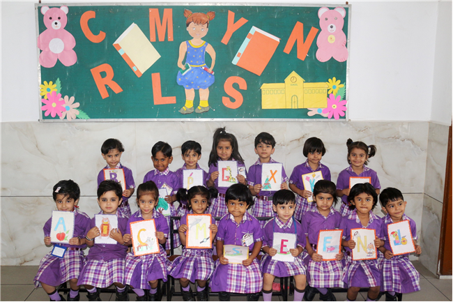 FUN WITH LETTERS ACTIVITY OF CLASS LKG