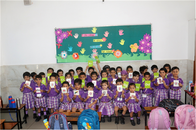 FUN WITH LETTERS ACTIVITY OF CLASS LKG