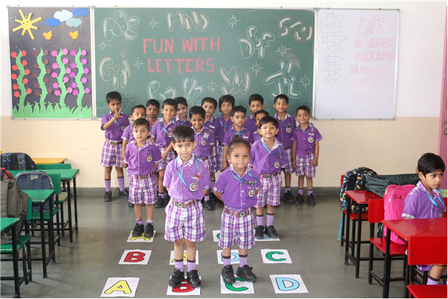 FUN WITH LETTERS ACTIVITY OF CLASS LKG