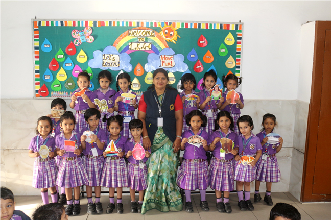 FUN WITH LETTERS ACTIVITY OF CLASS LKG