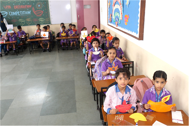DIYA DECORATION COMPETITION OF CLASS UKG