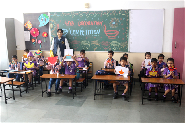 DIYA DECORATION COMPETITION OF CLASS UKG