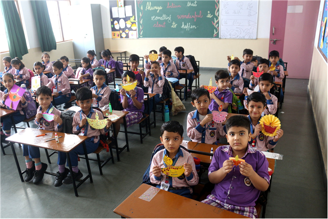DIYA DECORATION COMPETITION OF CLASS UKG
