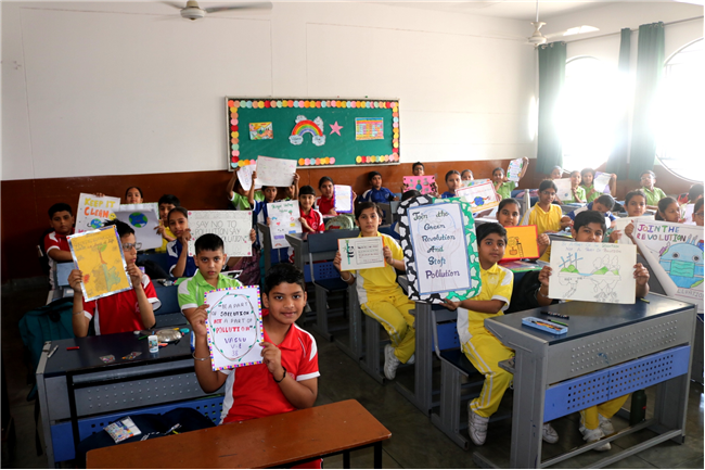 SLOGAN WRITING ACTIVITY OF CLASS III, IV, V