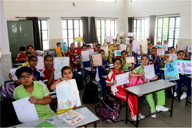 SLOGAN WRITING ACTIVITY OF CLASS III, IV, V