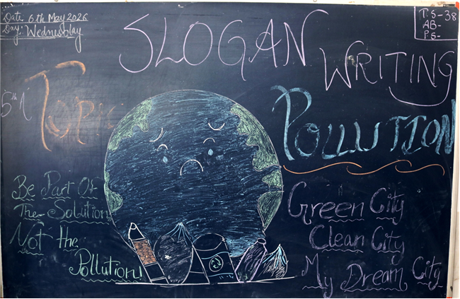 SLOGAN WRITING ACTIVITY OF CLASS III, IV, V