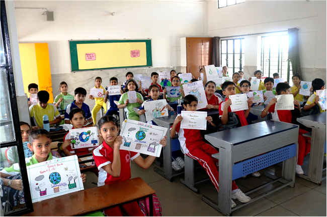 SLOGAN WRITING ACTIVITY OF CLASS III, IV, V